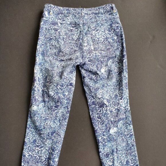 💍H&M Blue and white Paisley Dress Pants - Picture 6 of 8